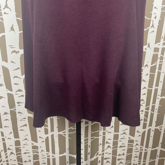 Plum Purple Sweater Knit Circle Vest NEW - Picture 7 of 12